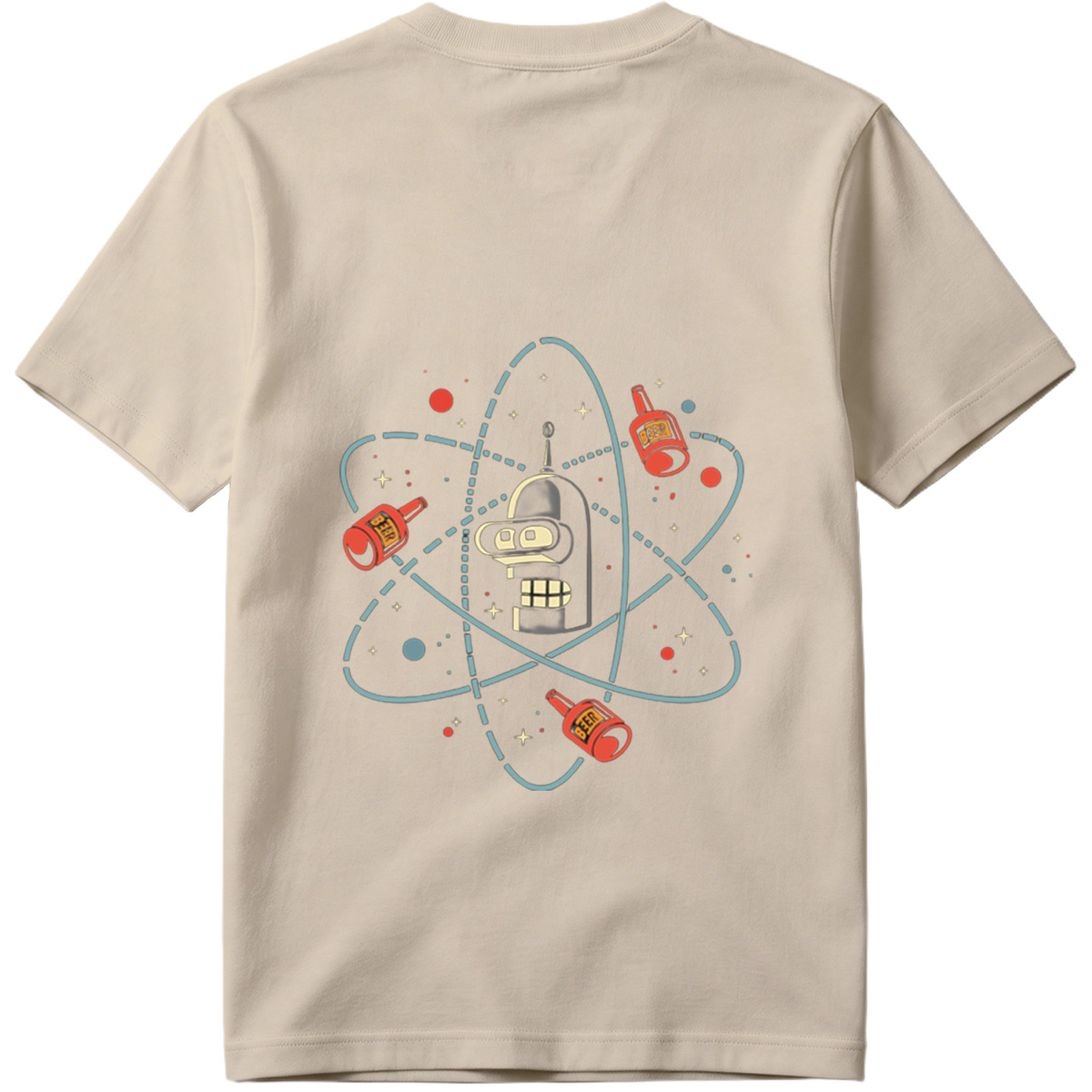 Futurama Bender Atomic Beer Orbit - Tee