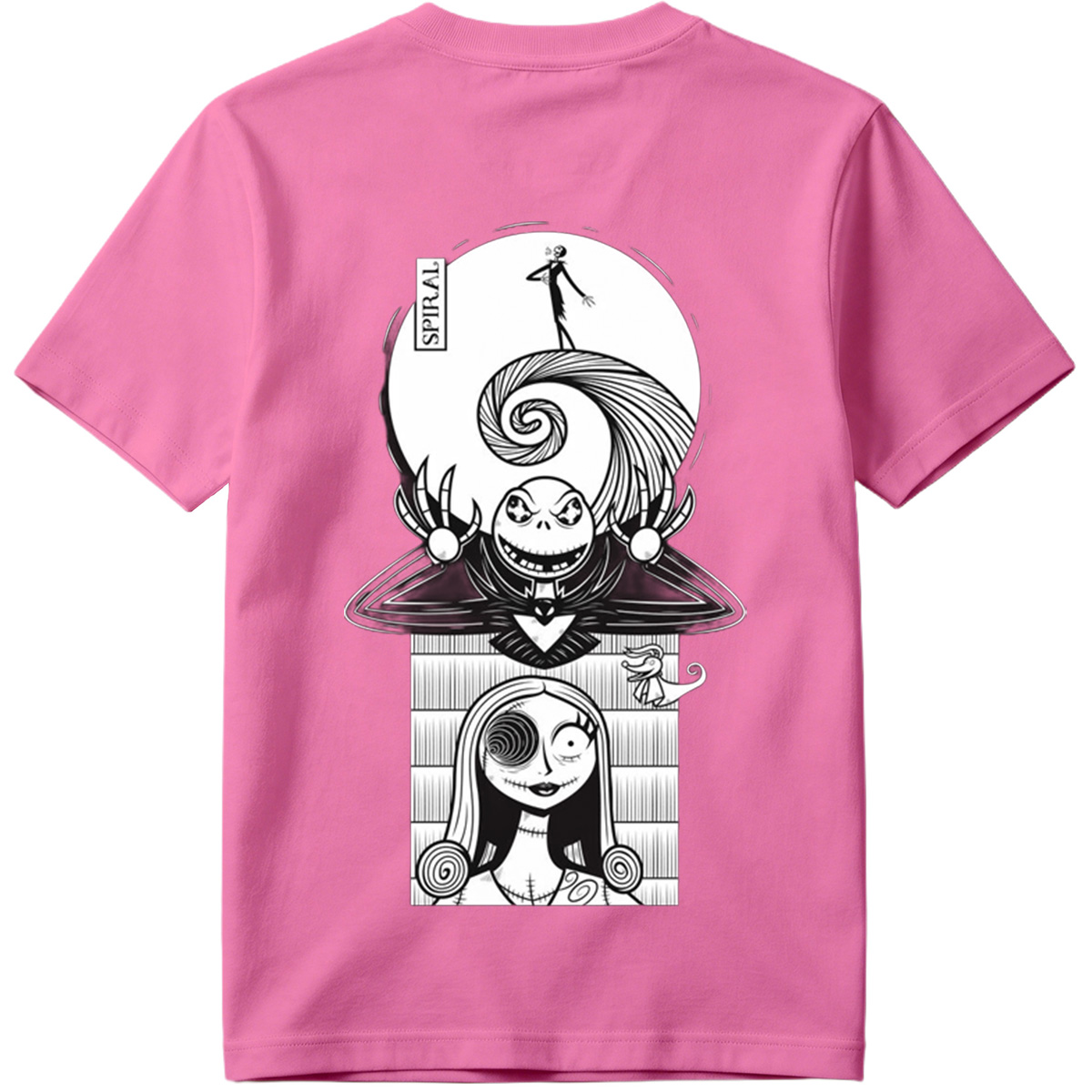 The Nightmare Before Christmas: Jack Skellington and Sally Spiral Art - Tee