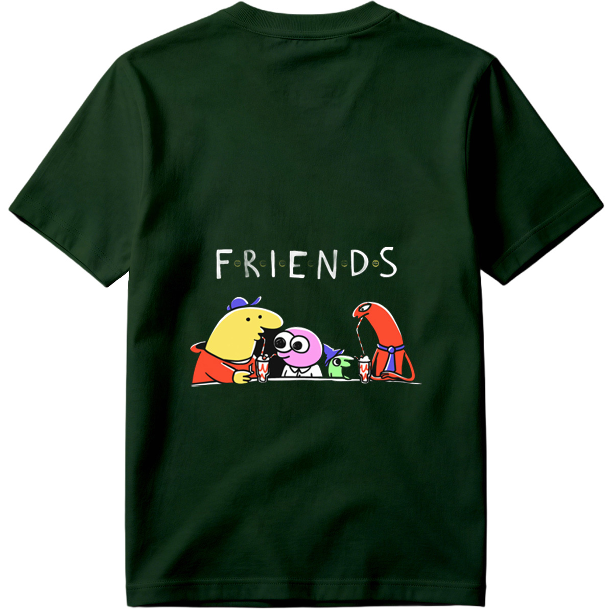 Friends: The Animated Characters Enjoying Drinks Together - Tee