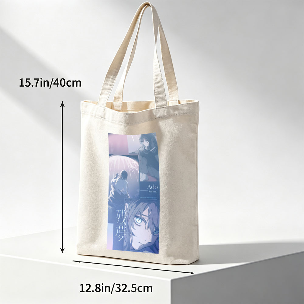 Ado Zanmu One Year Anniversary Visual Art Featuring Anime Characters and Dreamy Scenes - Canvas tote bags