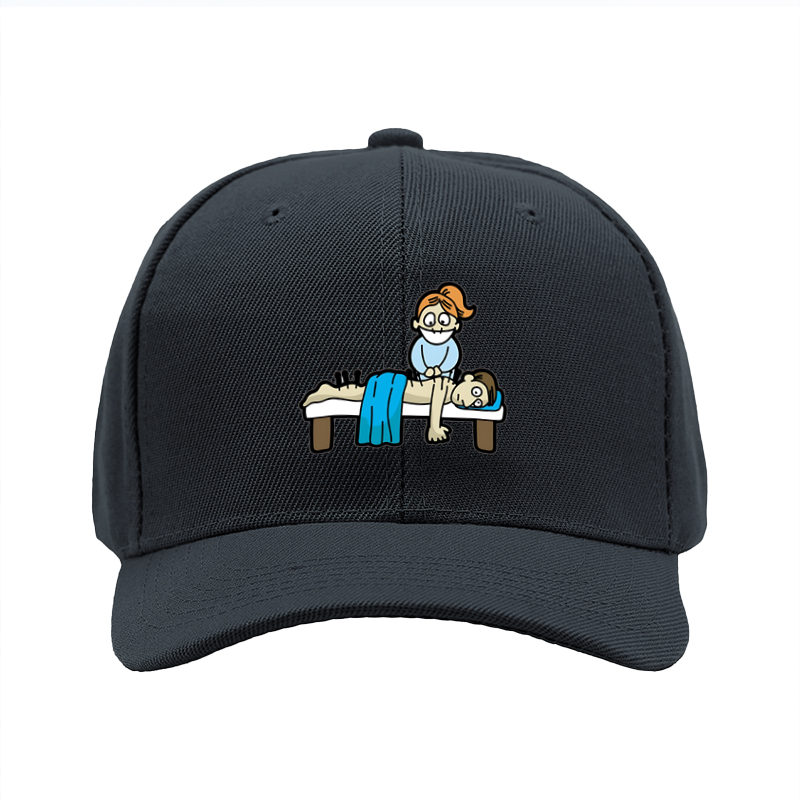 1pc New Baseball Cap with Funny Massage Cartoon Print Unisex Adjustable Hat for Outdoor Activities and Casual Wear Adults and Teens