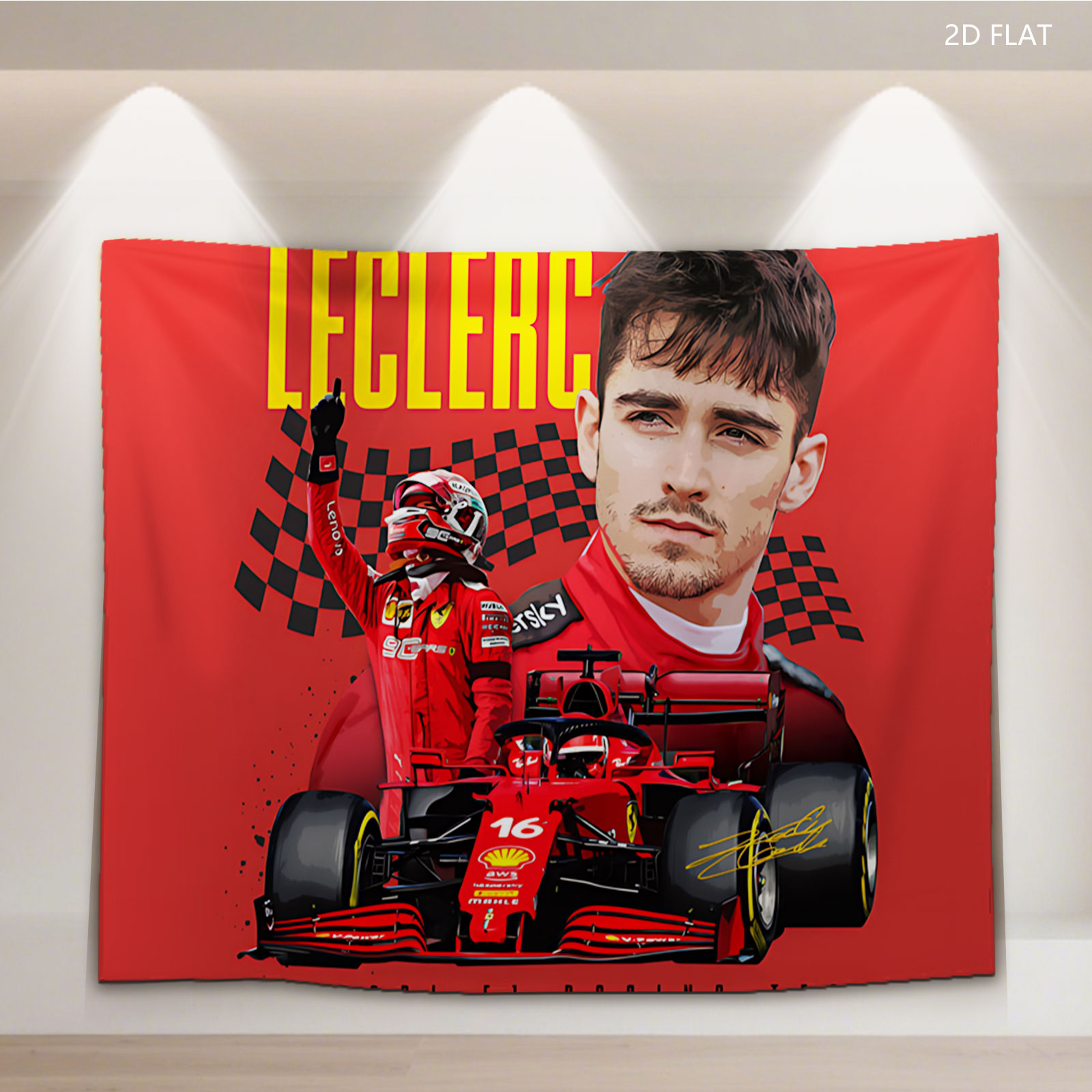 Charles Leclerc Ferrari F1 Racing Team - Tapestry