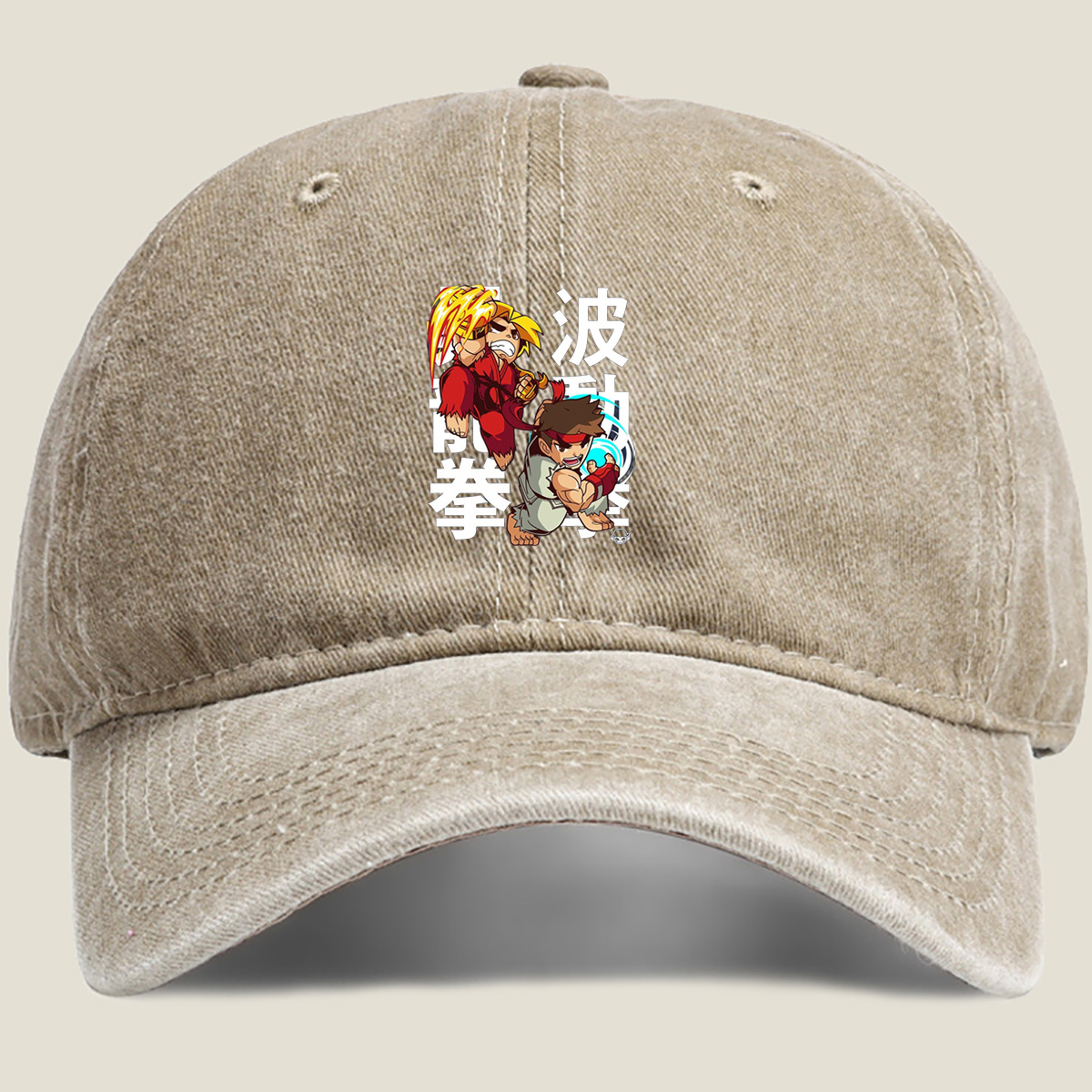 Street Fighter - Ryu and Ken - Washed Denim - Baseball Cap