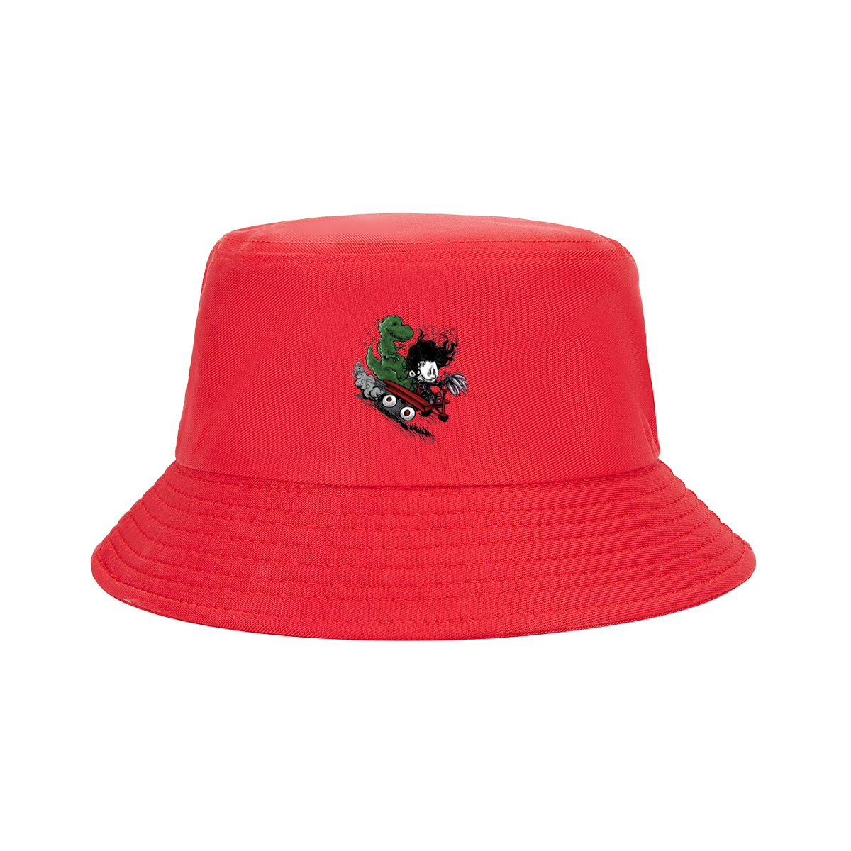 Coraline and the Green Monster in a Red Cart - Fisherman's Hat