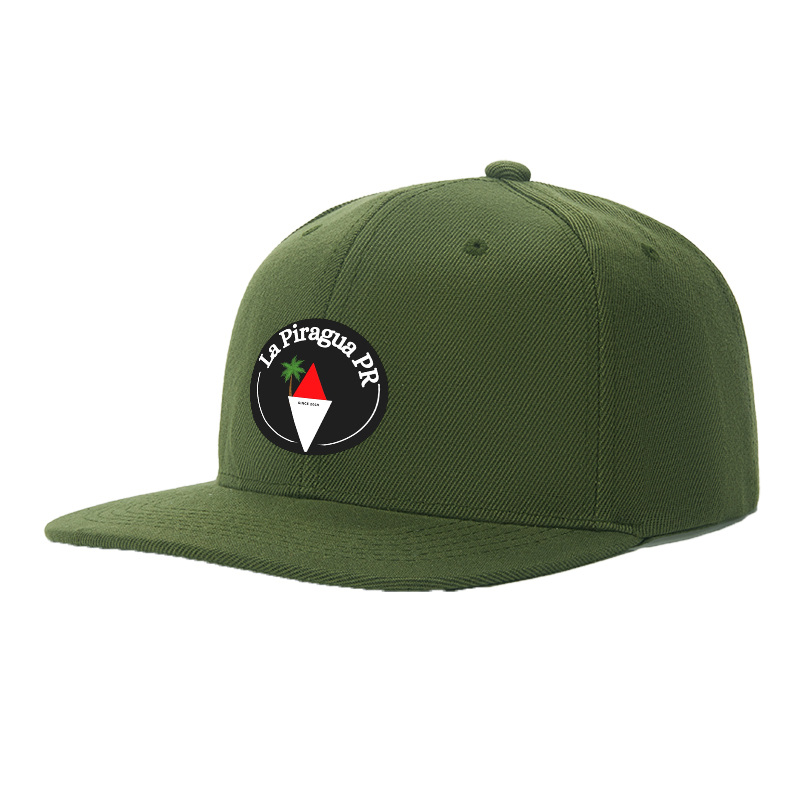Flat Brim Baseball Cap La Piragua PR Logo Print Streetwear Underground Skate Style for Basketball Court Skate Park Urban Lifestyle Skaters Rappers Streetwear Enthusiasts Since 2019