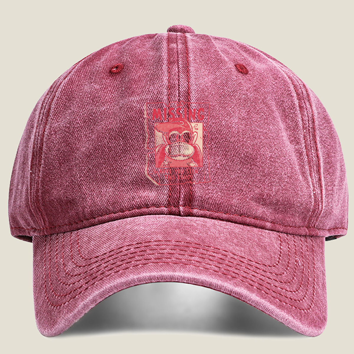 Missing Diddy Kong: Have You Seen This Kong? - Washed Denim - Baseball Cap