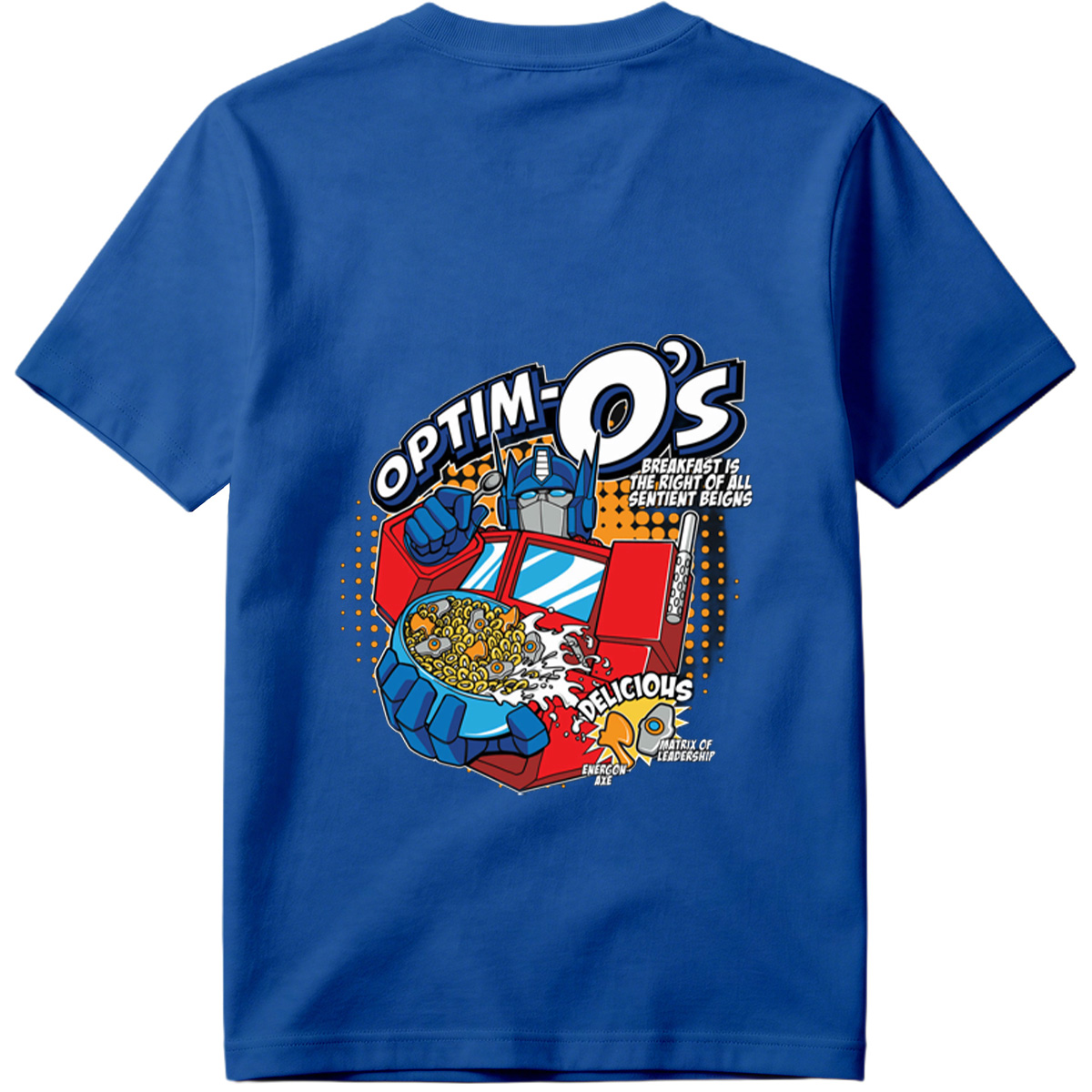 Optim-O's: Transformers Breakfast Cereal Featuring Optimus Prime - Tee