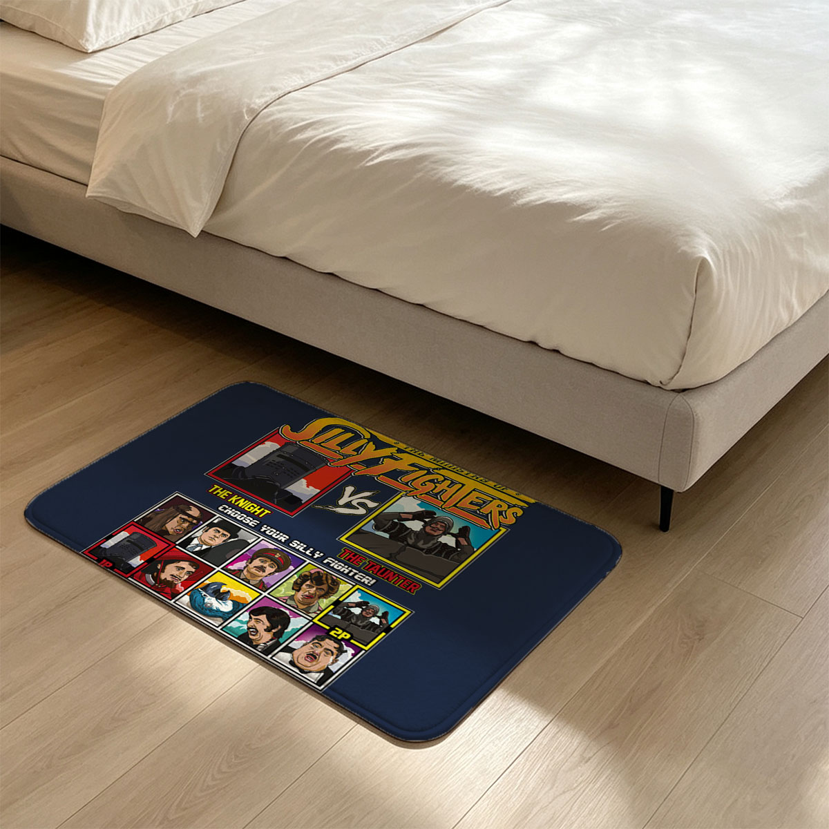 Silly Fighters: The Knight vs The Taunter - Choose Your Silly Fighter! - Flannel floor mat