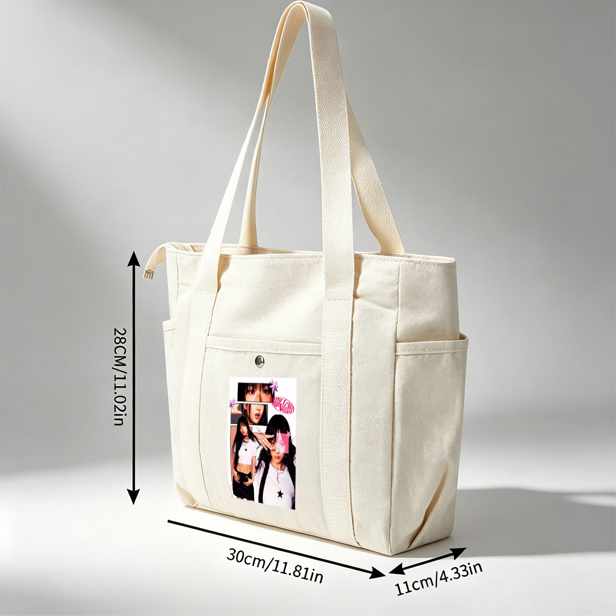 Hanni of NewJeans in a Stylish Collage Featuring Close-Up Shots and Fashionable Outfits - Multi-pocket bags