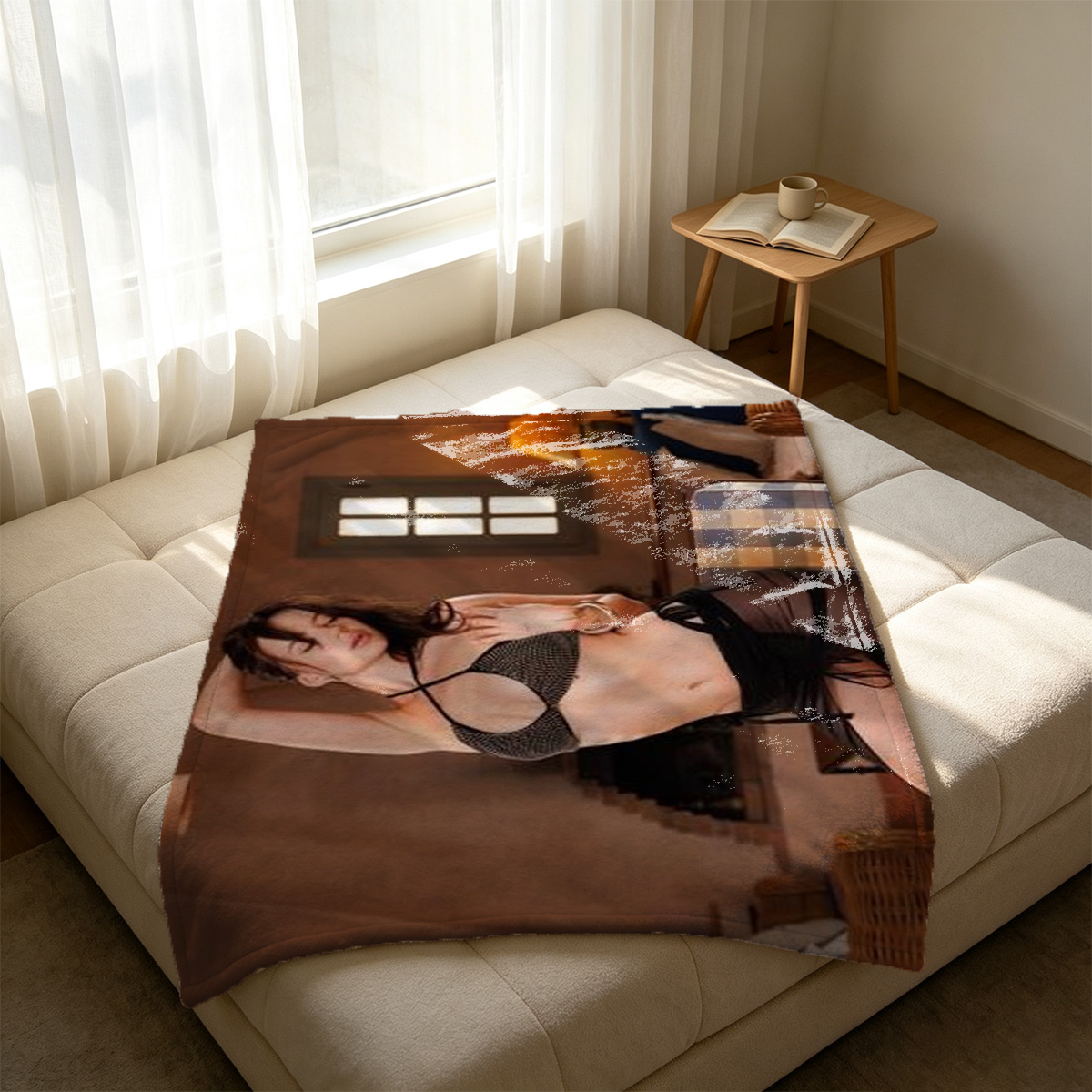 Black Bunny Girl Cosplay Casino Dealer - Blanket