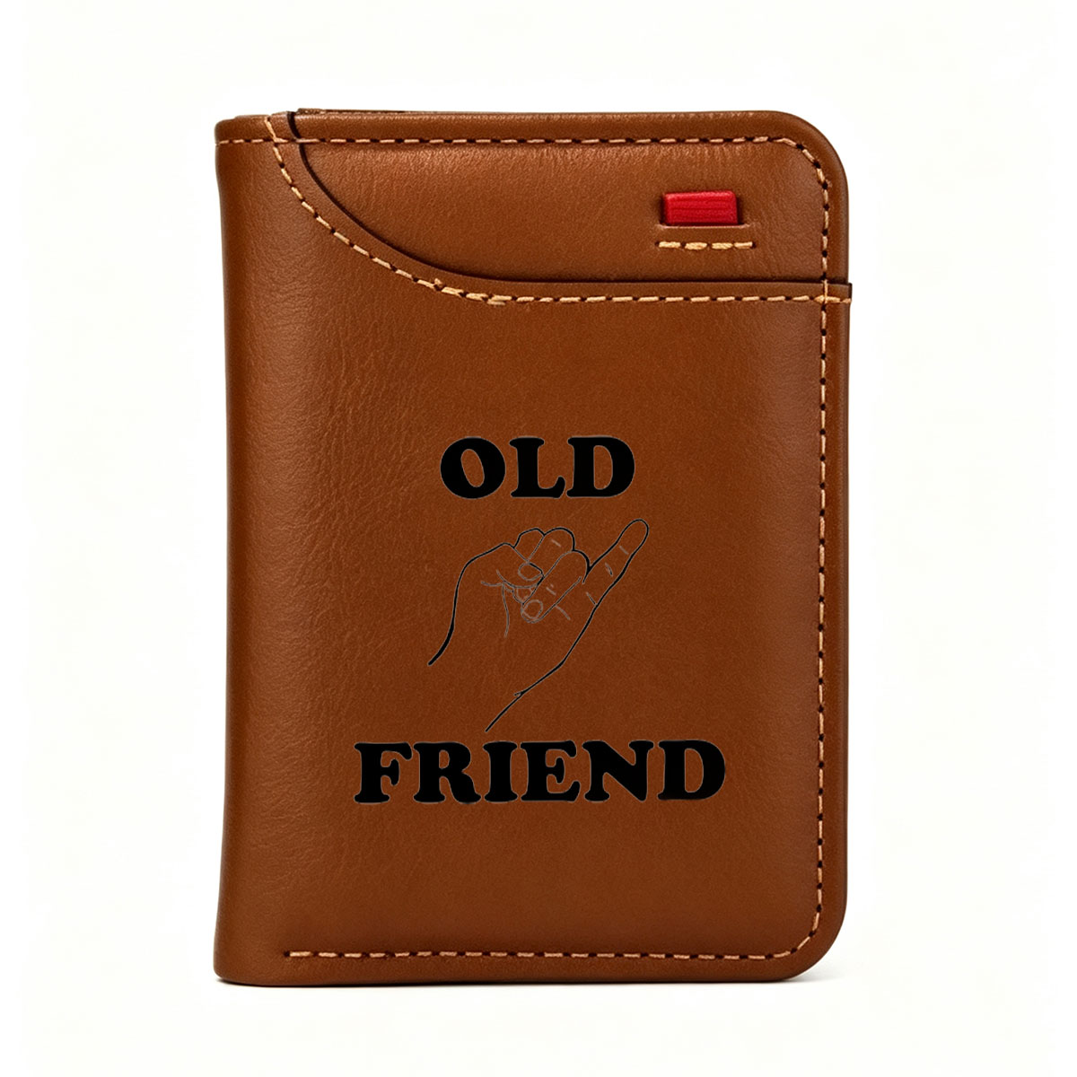Old Friend Hand Gesture Symbol - Vertical Style Wallet