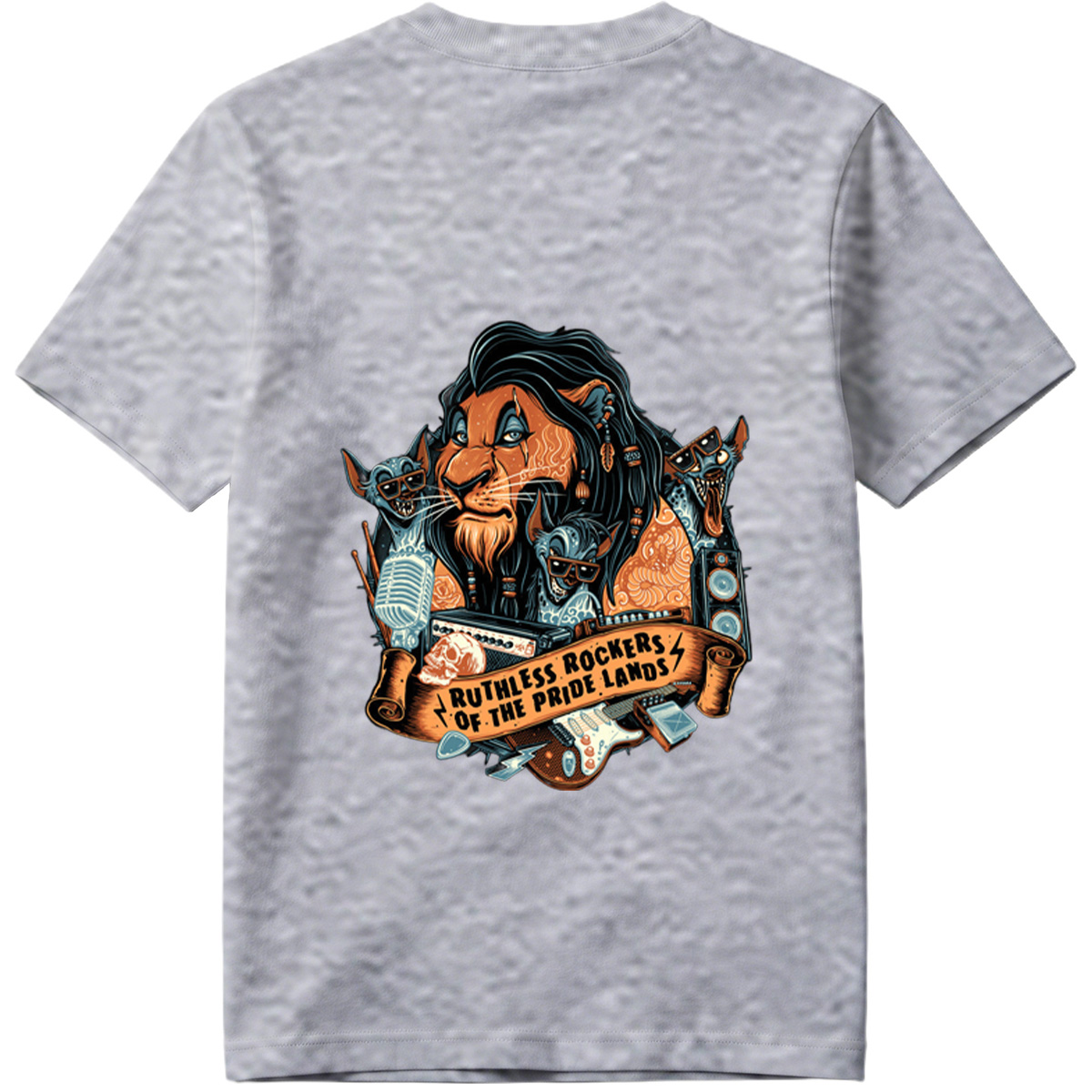 Ruthless Rockers of the Pride Lands: Lion, Hyena, and Meerkat Band - Tee