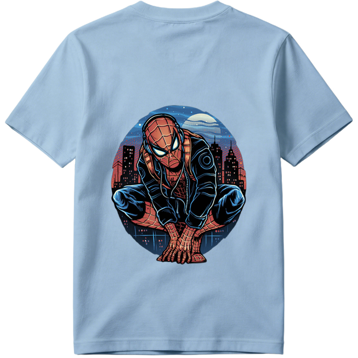 Spider-Man in Urban Night Scene - Tee
