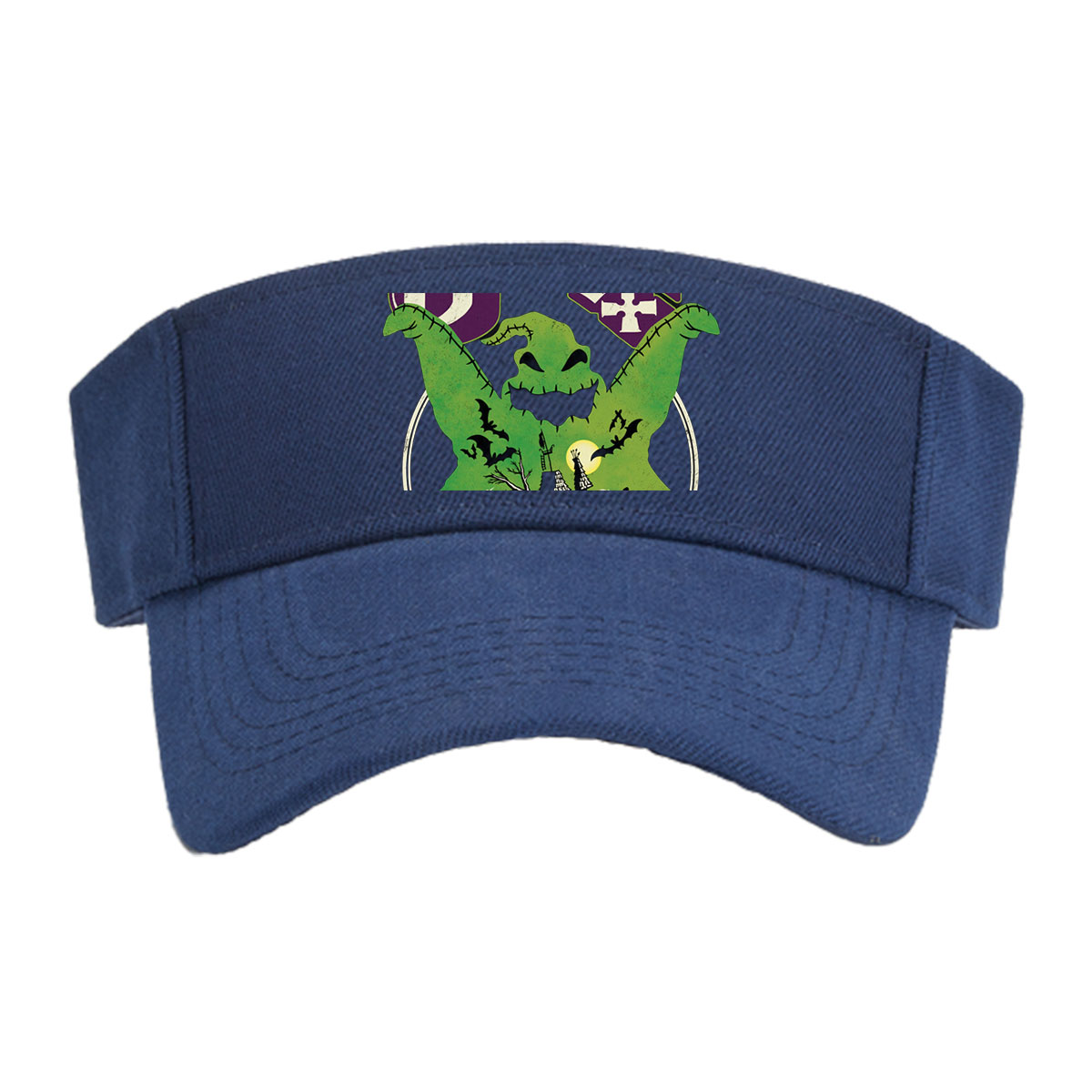 Boogie: Green Monster with Spooky Castle and Bats -  Visor cap