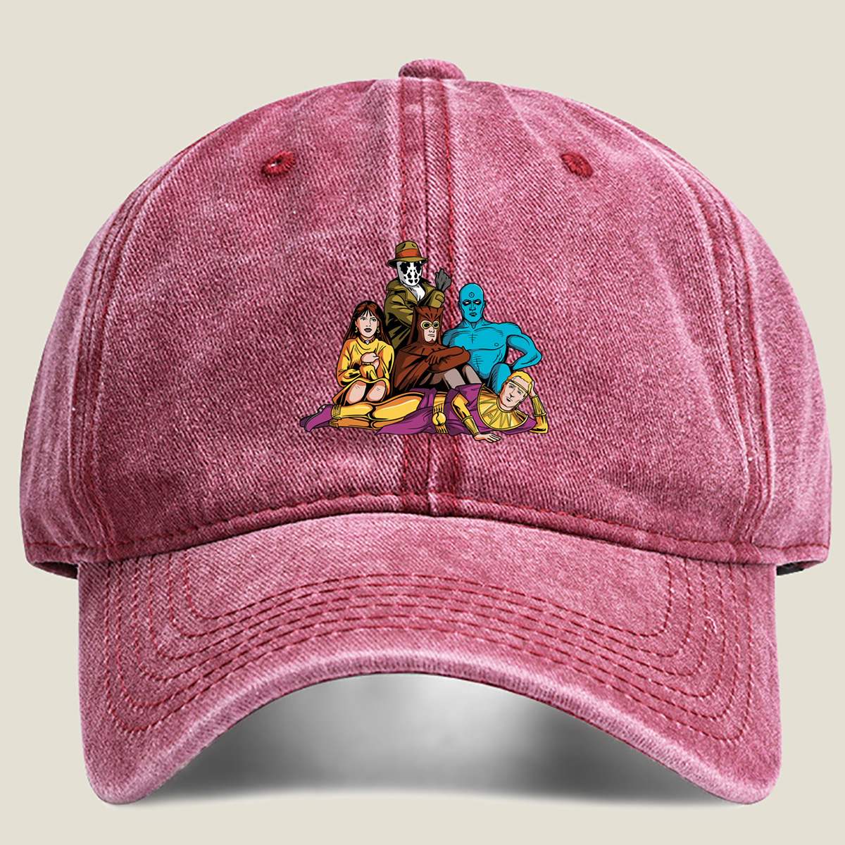 Justice League Dark: Zatanna, Deadman, Swamp Thing, Blue Devil, and Doctor Fate - Washed Denim - Baseball Cap