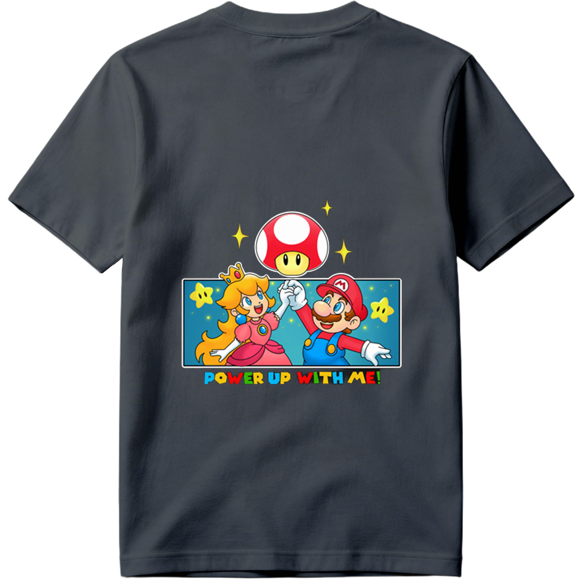 Super Mario: Mario and Peach Power Up with Toad! - Tee