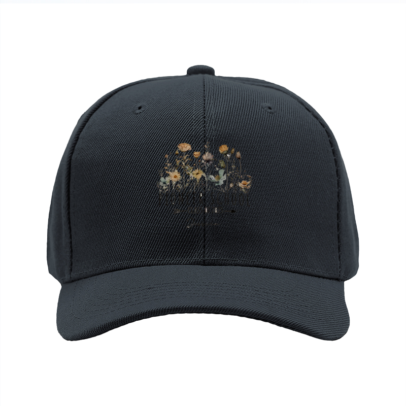 1pc New Baseball Cap with Dried Flowers and 