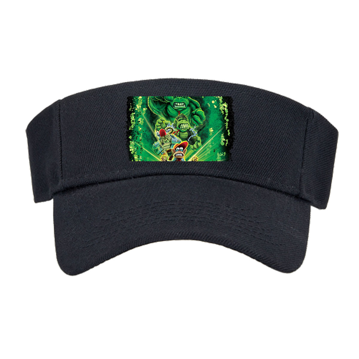 Donkey Kong, Diddy Kong, and King K. Rool in a dynamic green energy burst -  Visor cap