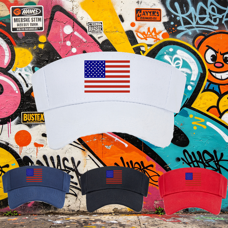 Unisex Classic Mesh Hat with American Flag Print - Lightweight Breathable Sun Hat for Outdoor Activities, Perfect for Adults Who Love Patriotic Style and Casual Wear