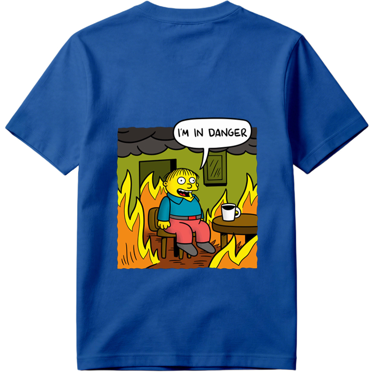Simpsons Character in Burning Room - Tee