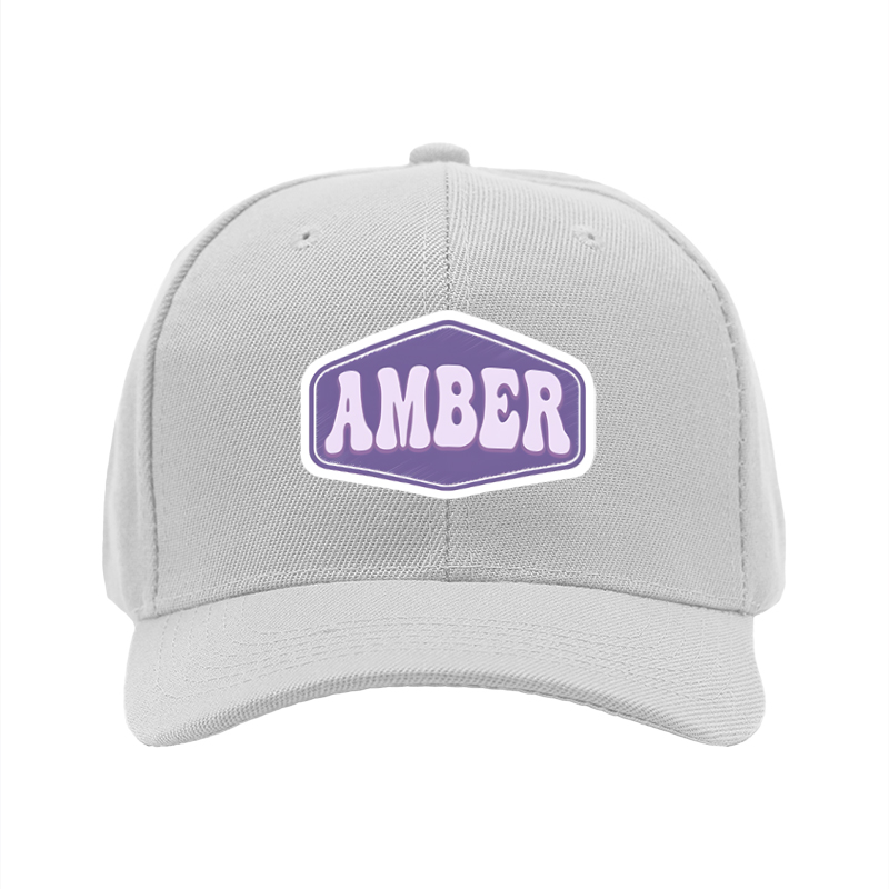 1pc New Baseball Cap with Amber Logo Print Unisex Adjustable Hat for Outdoor Activities and Casual Wear Suitable for Adults and Teens