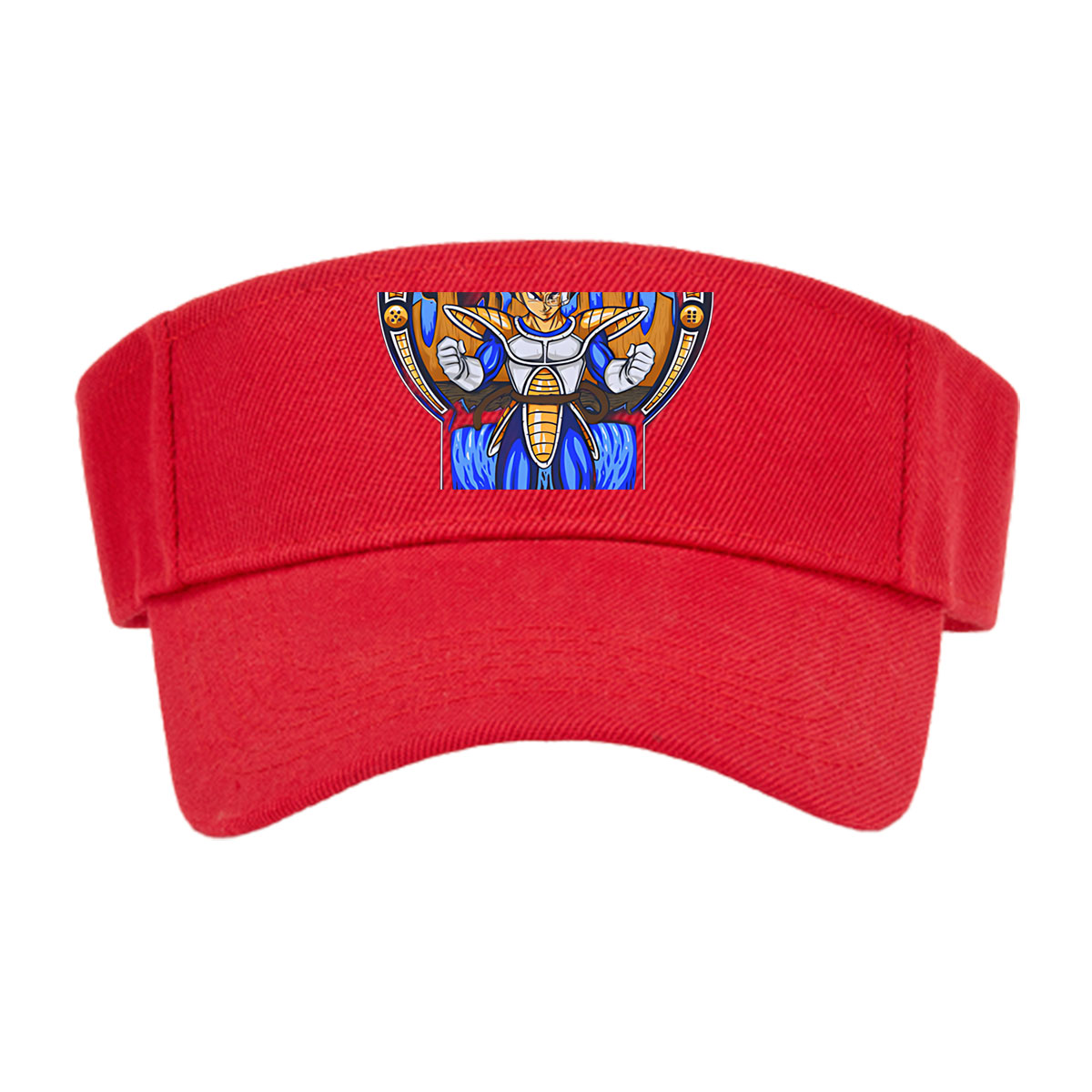 Vegeta in Super Saiyan Blue Form, Dragon Ball Z Character, Stained Glass Art Style -  Visor cap