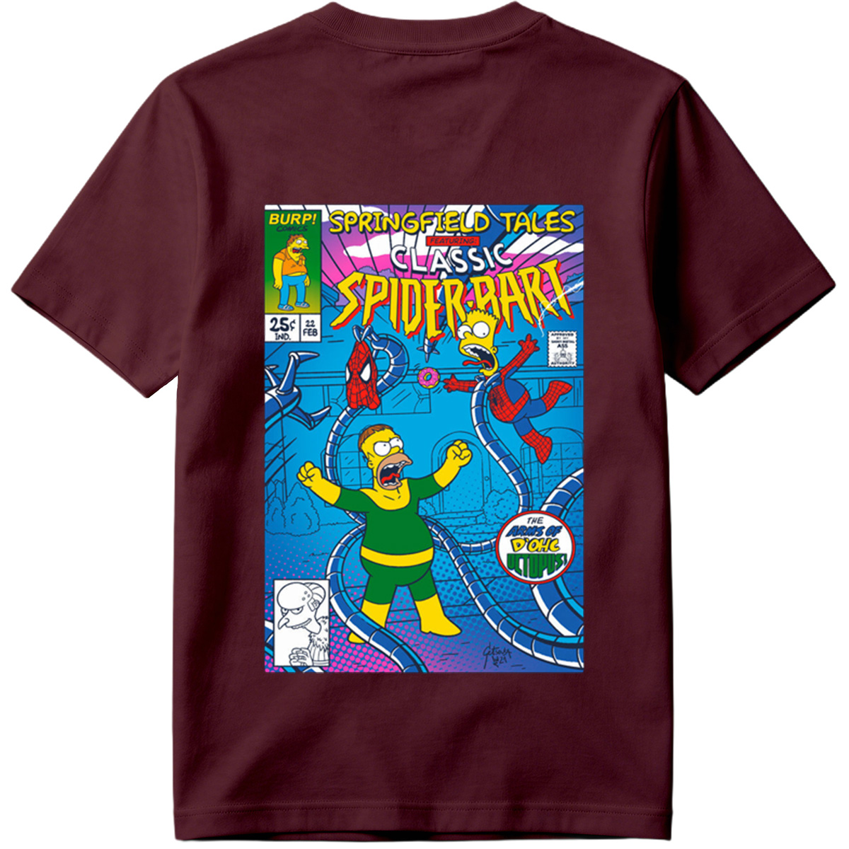 Springfield Tales Featuring Classic Spider-Bart: The Arms of D'Ohc Octopus - Tee