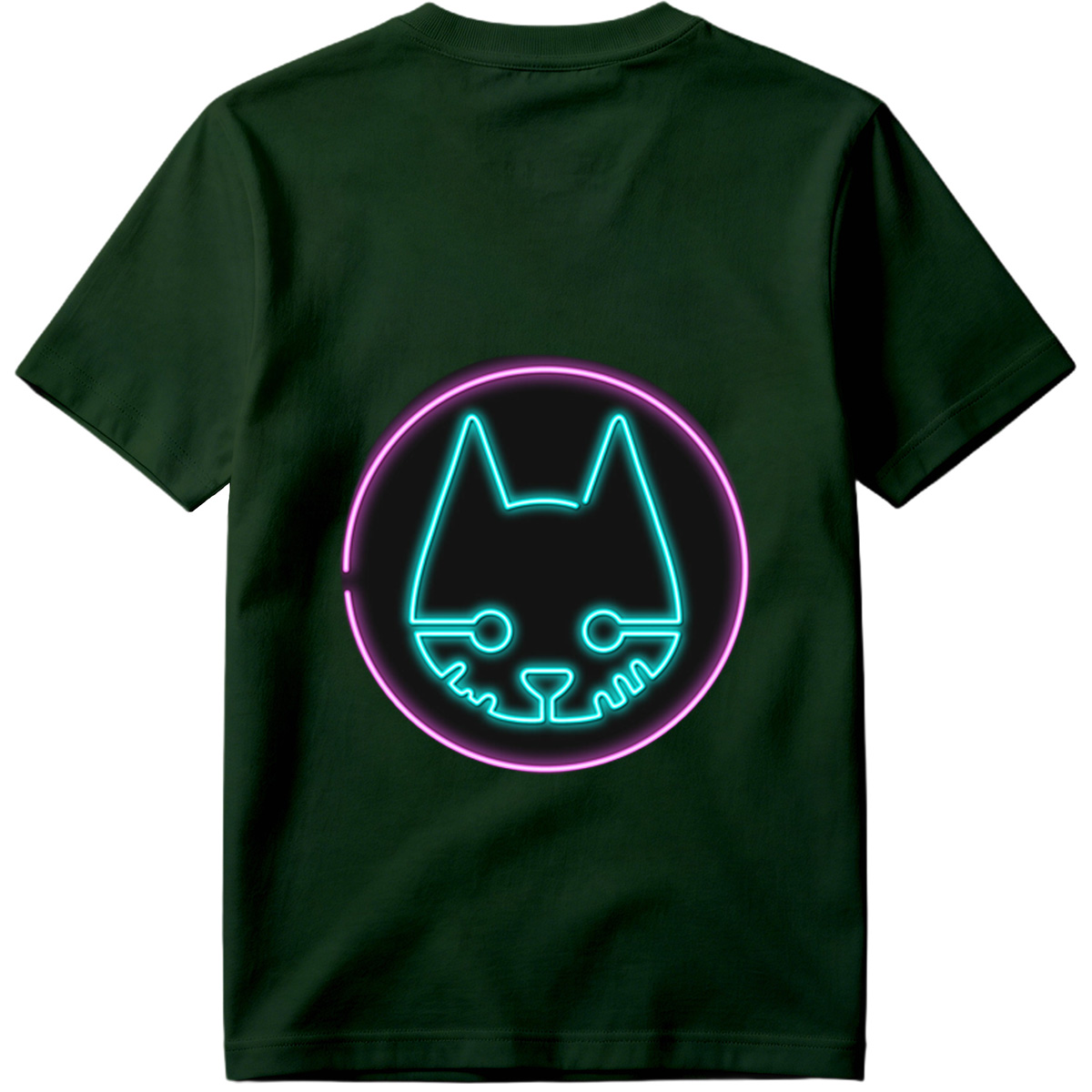 Neon Cat Logo - Tee