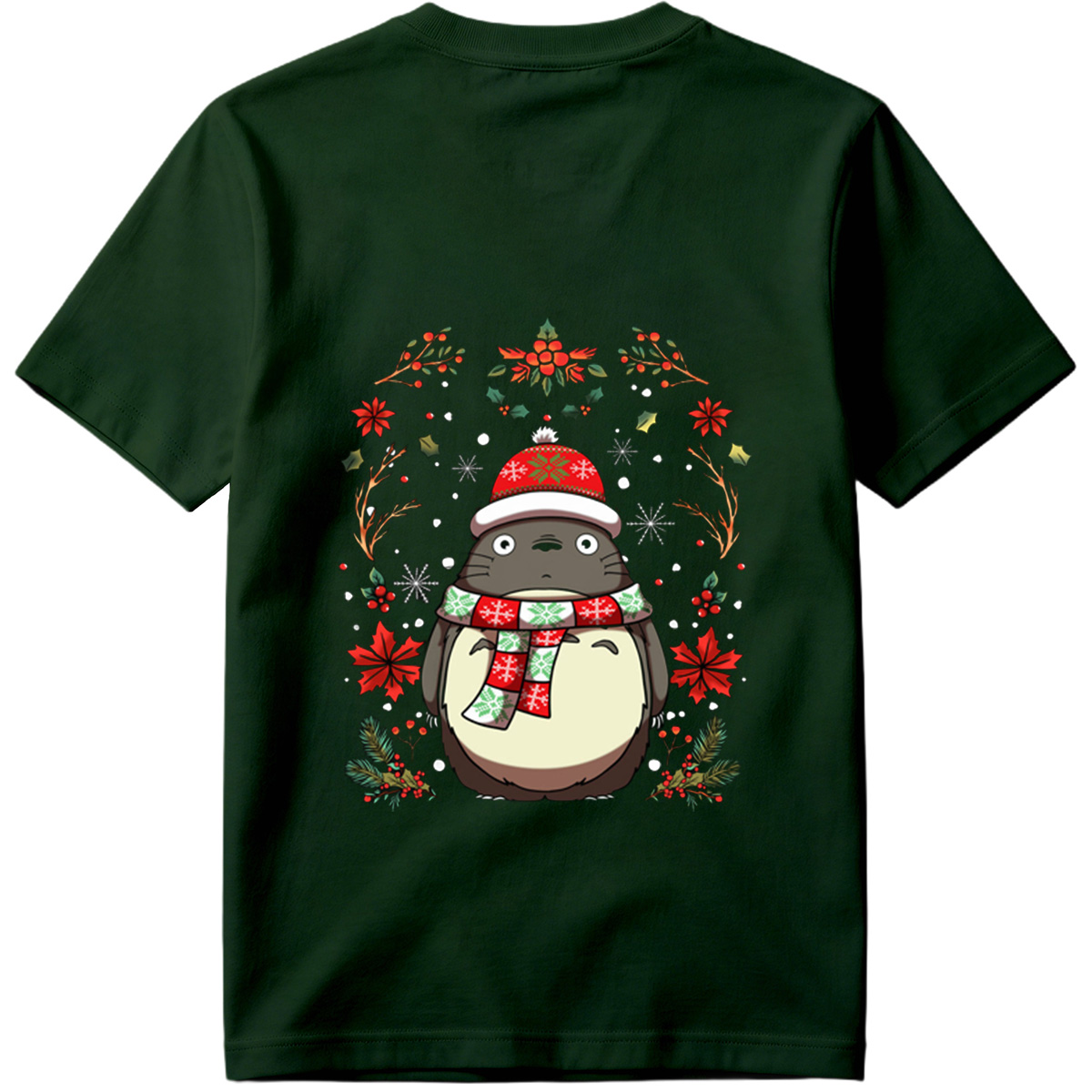 Totoro Christmas Holiday Design - Tee