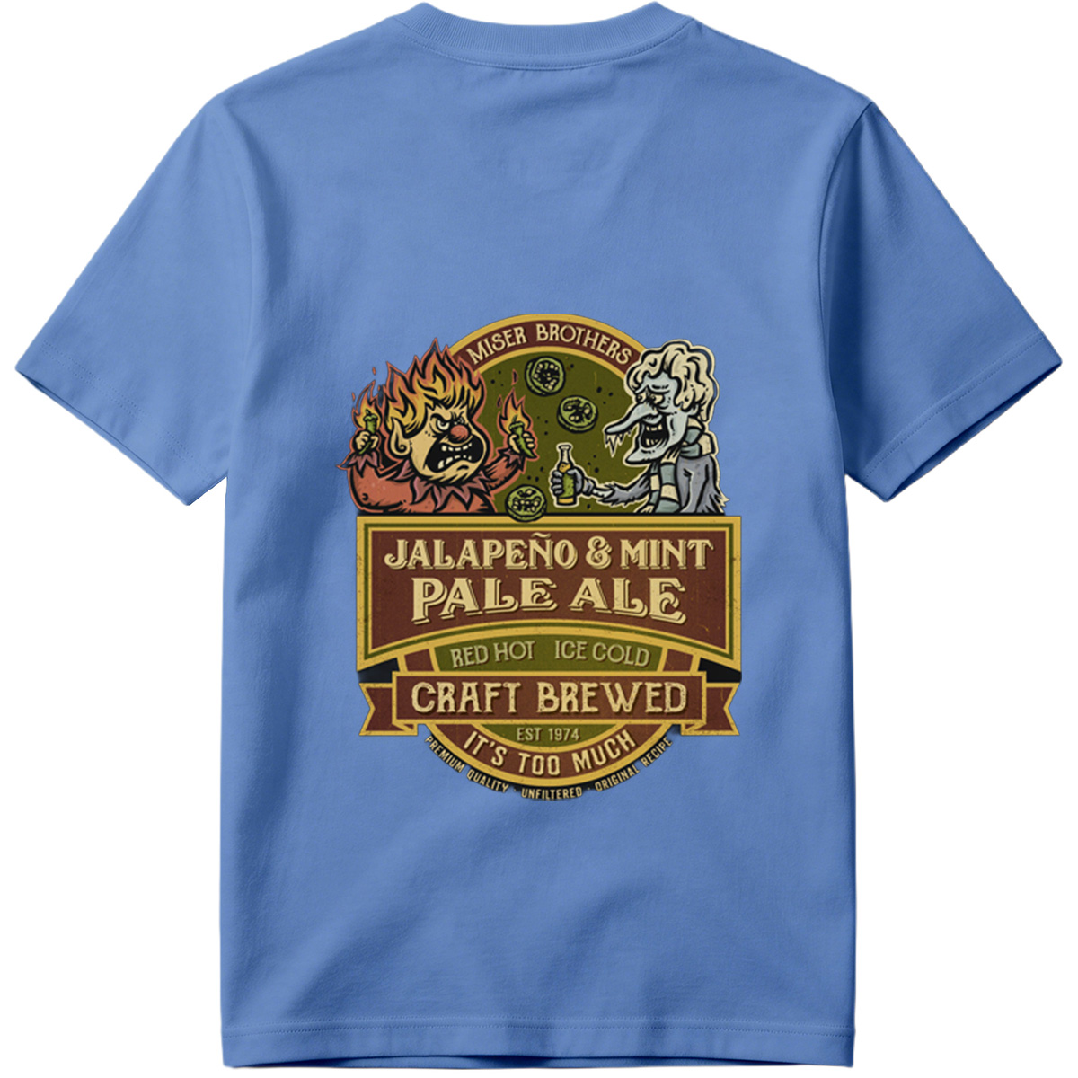 Miser Brothers Jalapeno & Mint Pale Ale Craft Brewed - Tee