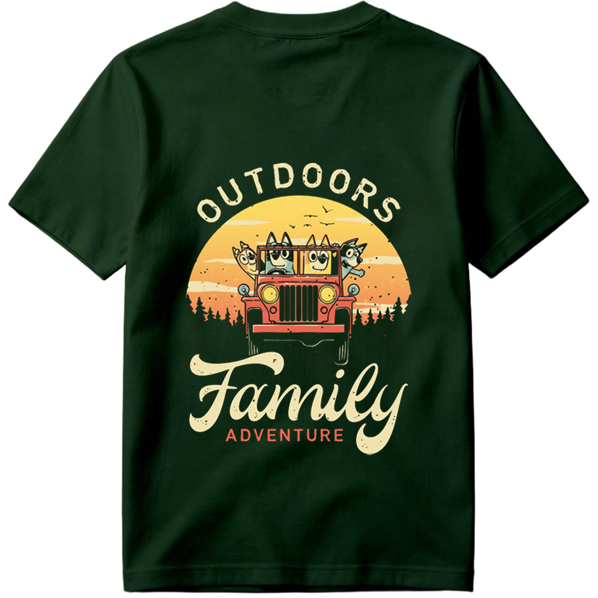 Bluey Family Outdoors Adventure - Tee