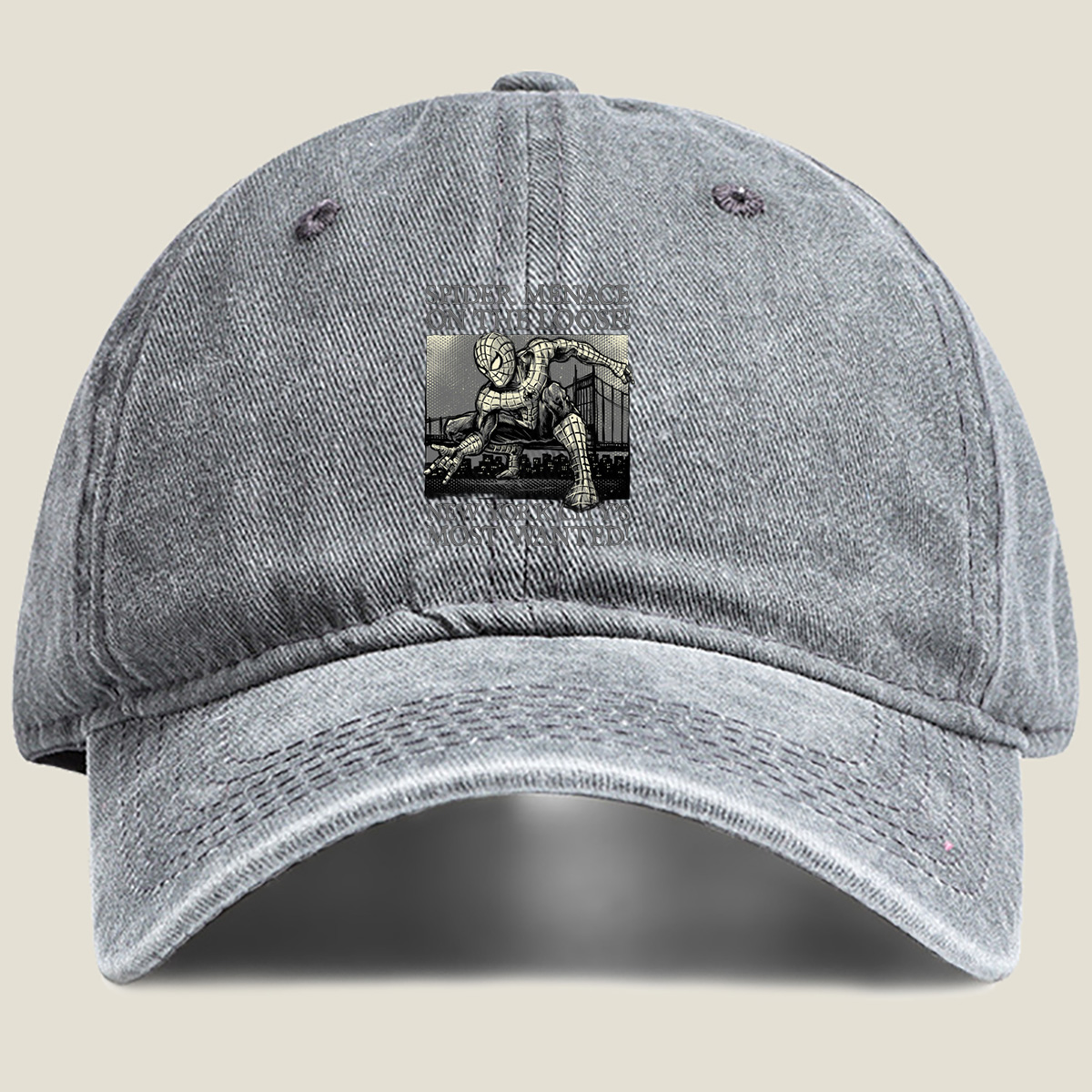 Spider-Man: Spider Menace on the Loose! - Washed Denim - Baseball Cap