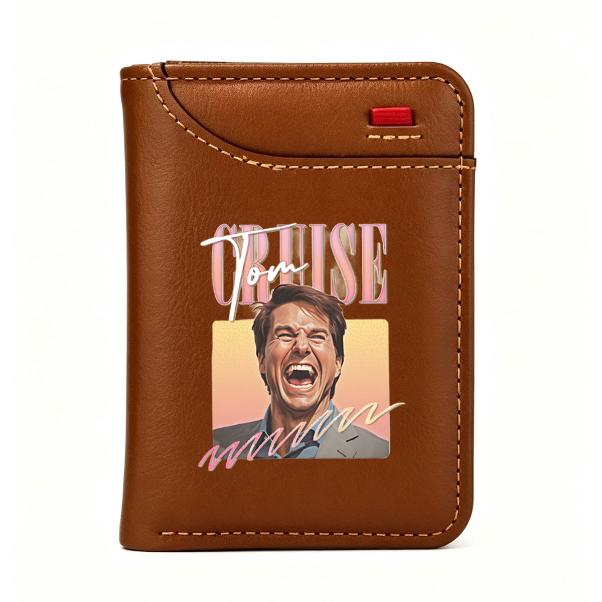 Tom Cruise Screaming Portrait Art - Vertical Style Wallet