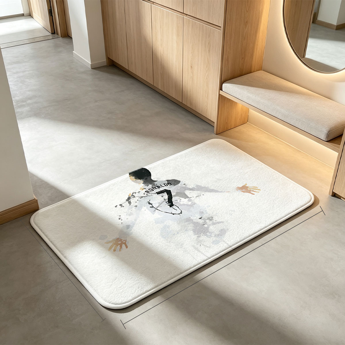 Ronaldo in Action: The Legend of Number 7 - Flannel floor mat