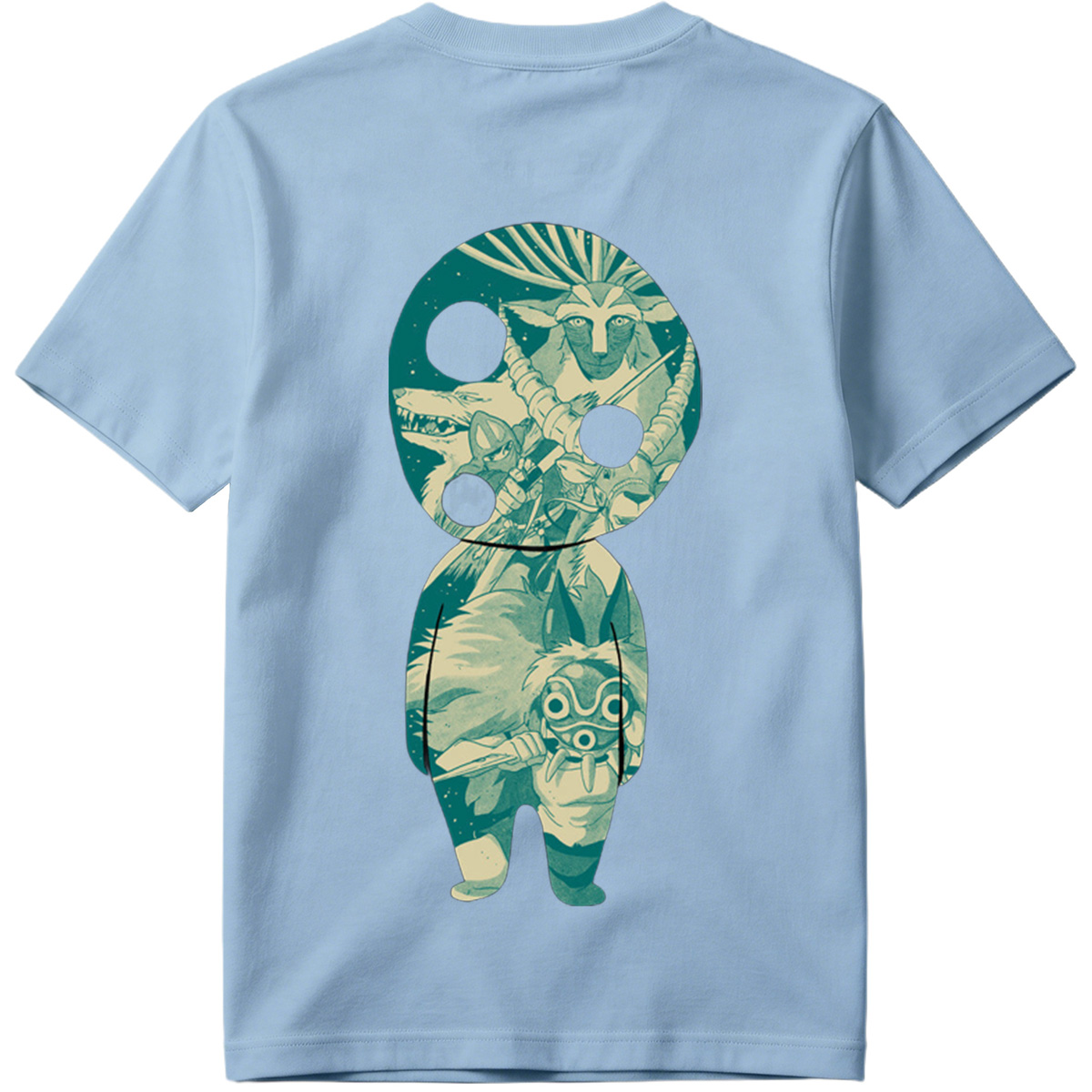Princess Mononoke: San and Moro in KAWS Style - Tee