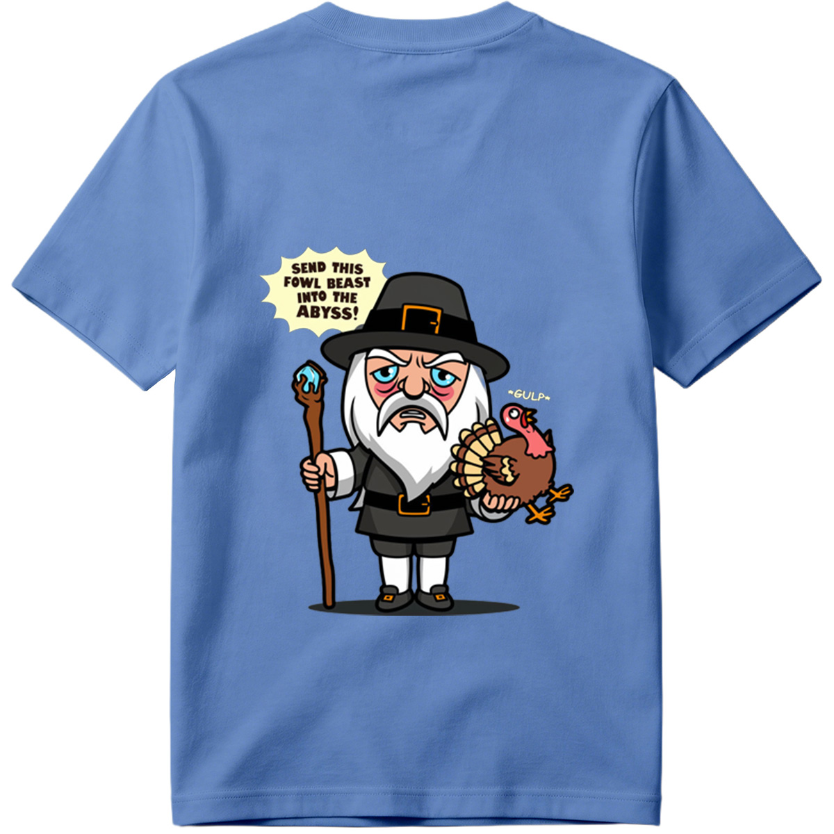 Pilgrim Wizard and Turkey - Tee