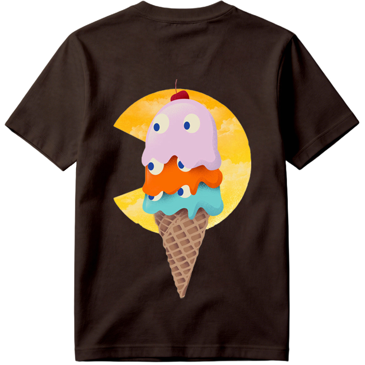 Pac-Man Ice Cream Cone - Tee