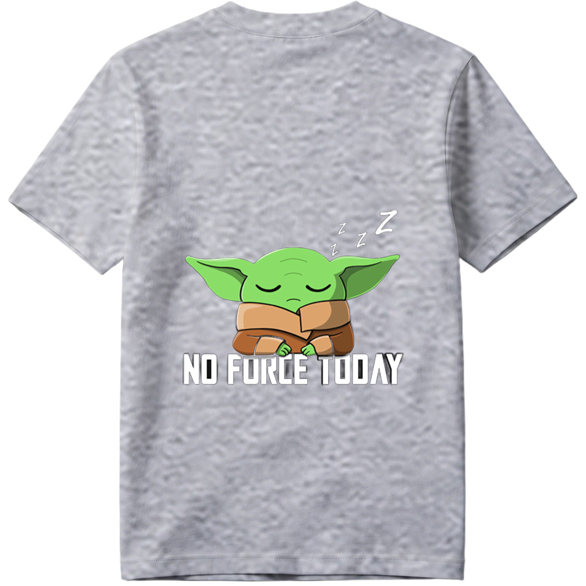 Baby Yoda Sleeping No Force Today - Tee