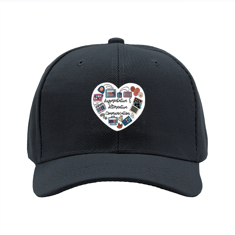 1pc New Baseball Cap with Augmentative & Alternative Communication Print Unisex Adjustable Hat for Daily Wear and Outdoor Activities Adults and Teens