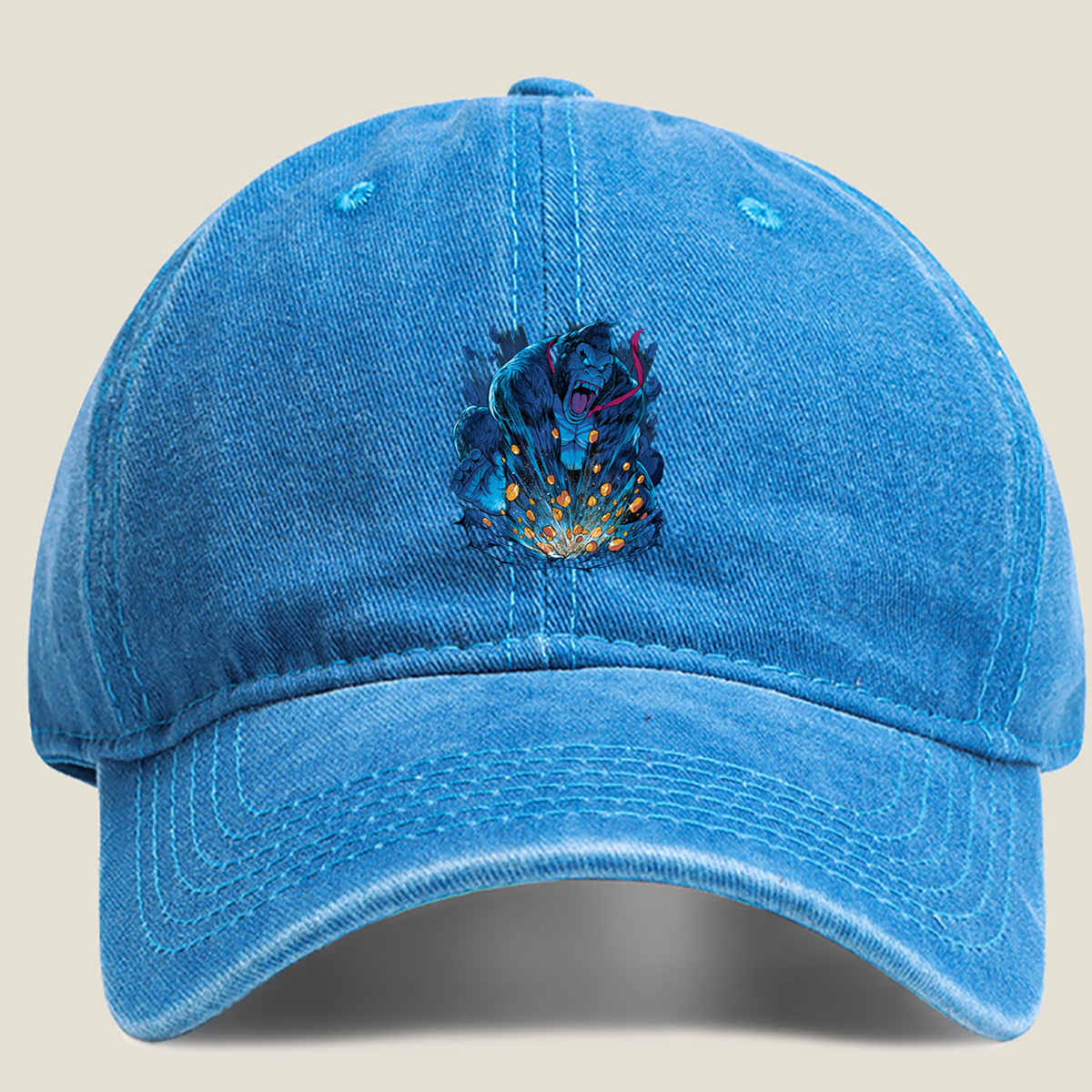 King Kong vs. Godzilla: Clash of Titans - Washed Denim - Baseball Cap