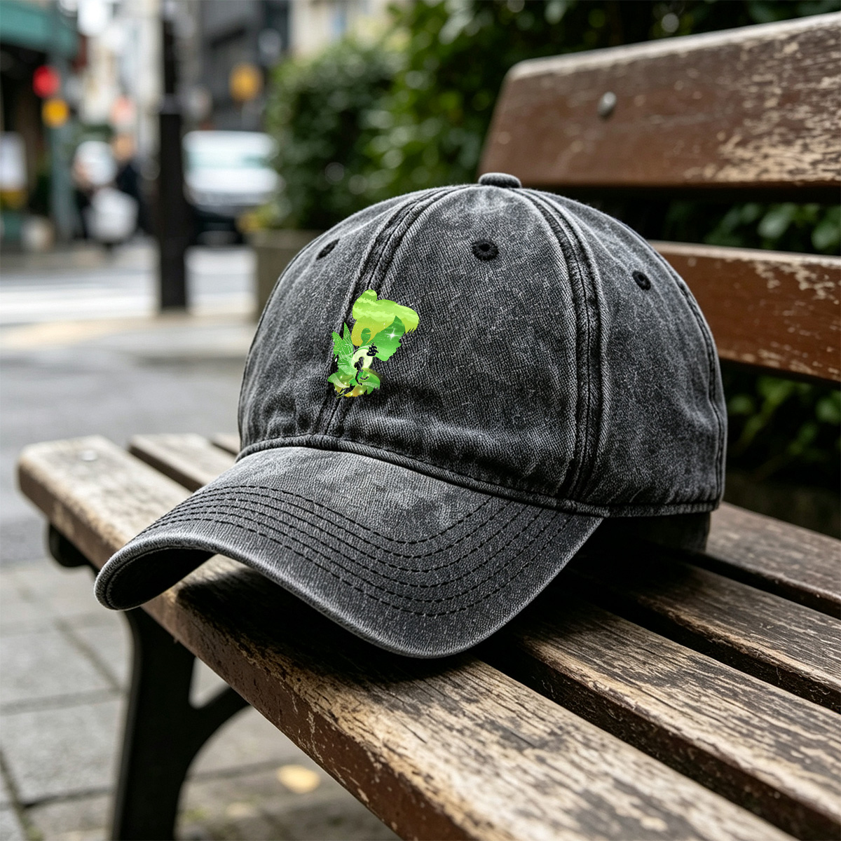 Peter Pan and Tinker Bell in Neverland - Washed Denim - Baseball Cap