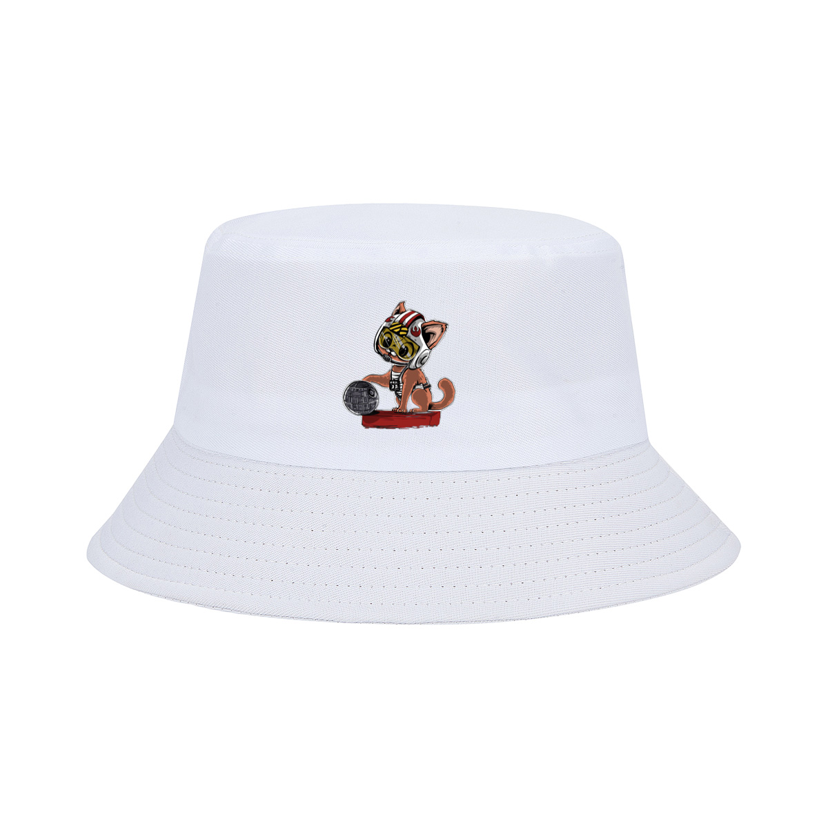 Star Wars Cat Pilot with Death Star - Fisherman's Hat