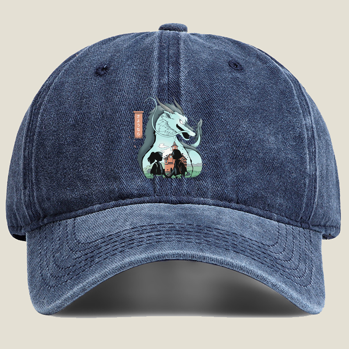Spirited Away: Chihiro and Haku's Farewell - Washed Denim - Baseball Cap