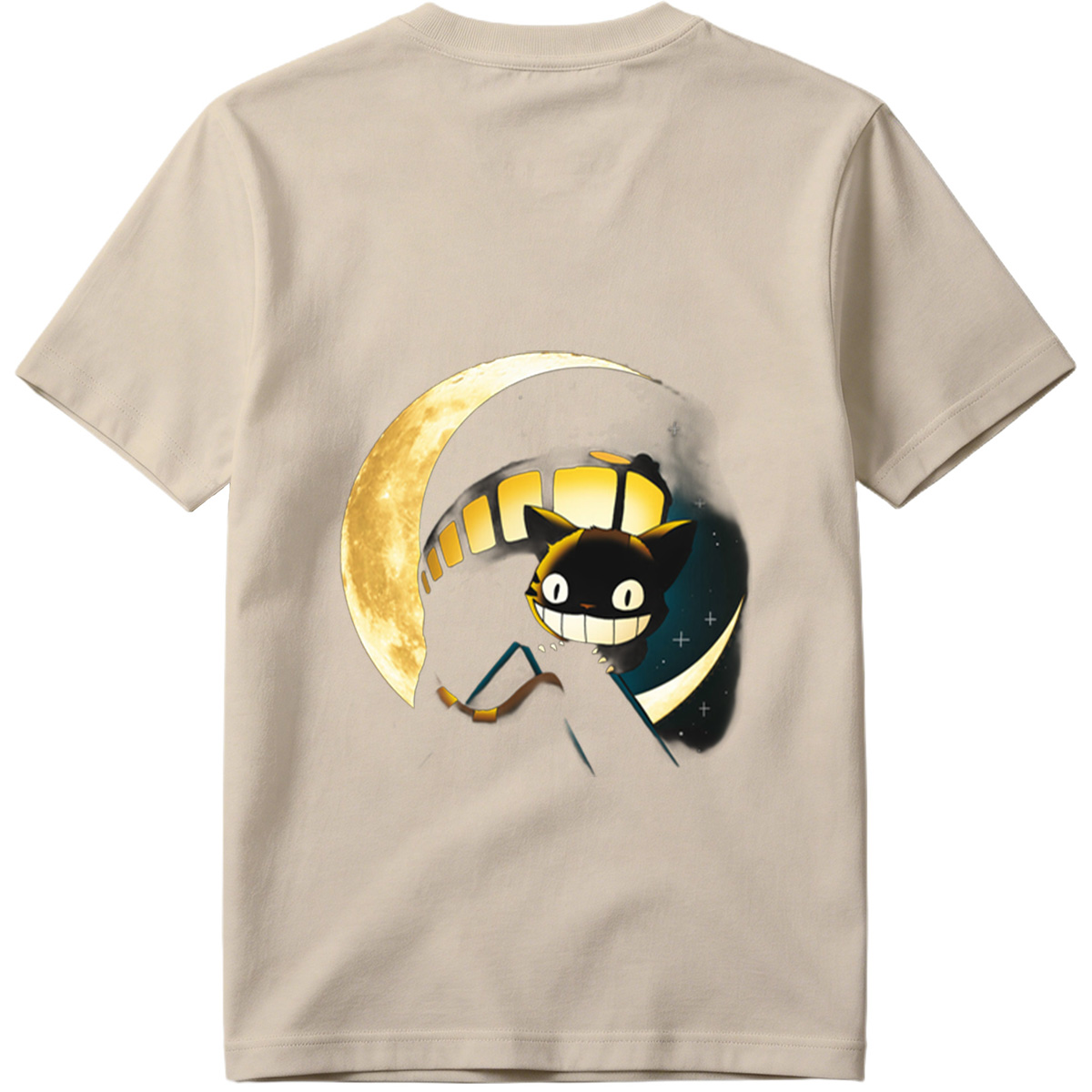 Jiji the Cat from Kiki's Delivery Service under the Moon - Tee