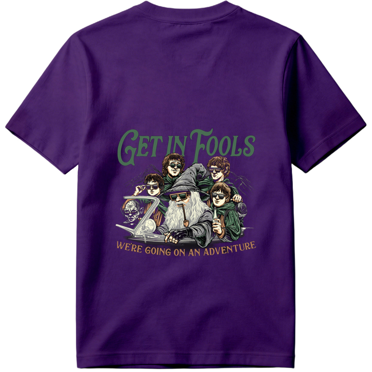 The Lord of the Rings: Frodo, Sam, Merry, Pippin, and Gandalf with a Modern Twist - Tee