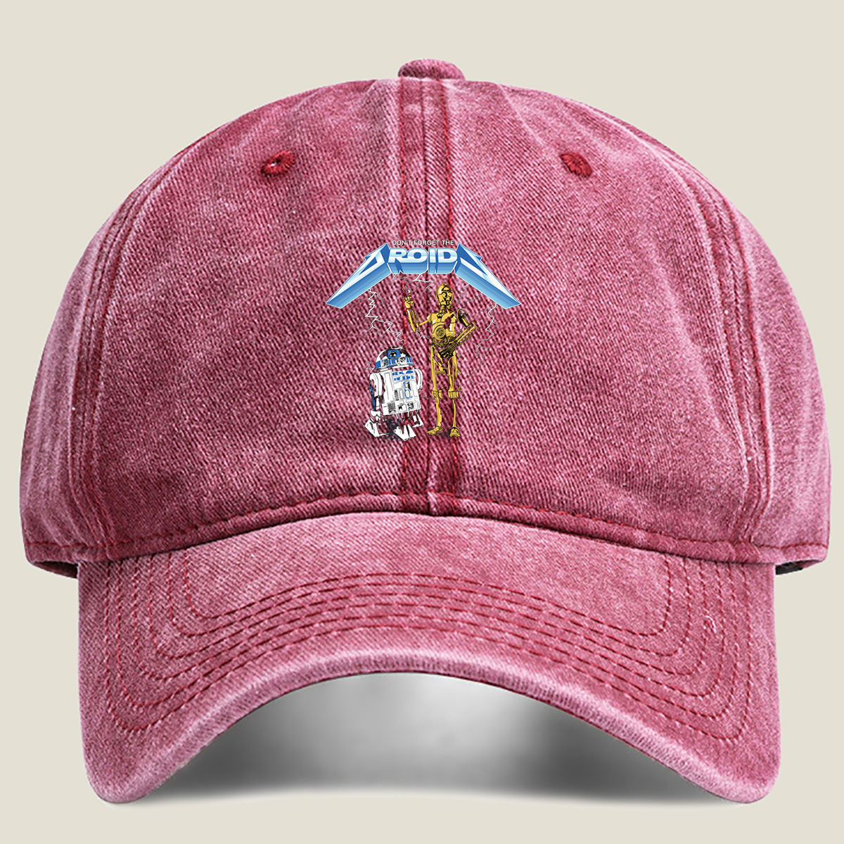 Star Wars: R2-D2 and C-3PO – Don't Forget the Droid - Washed Denim - Baseball Cap
