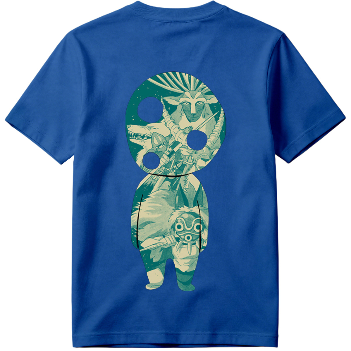 Princess Mononoke: San and Moro in KAWS Style - Tee