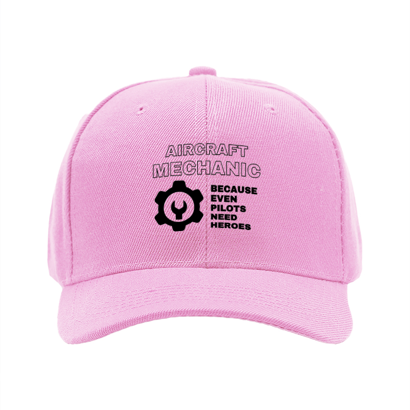 1pc New Baseball Cap Aircraft Mechanic Print Adjustable Unisex Hat for Outdoor Work and Casual Wear Adults