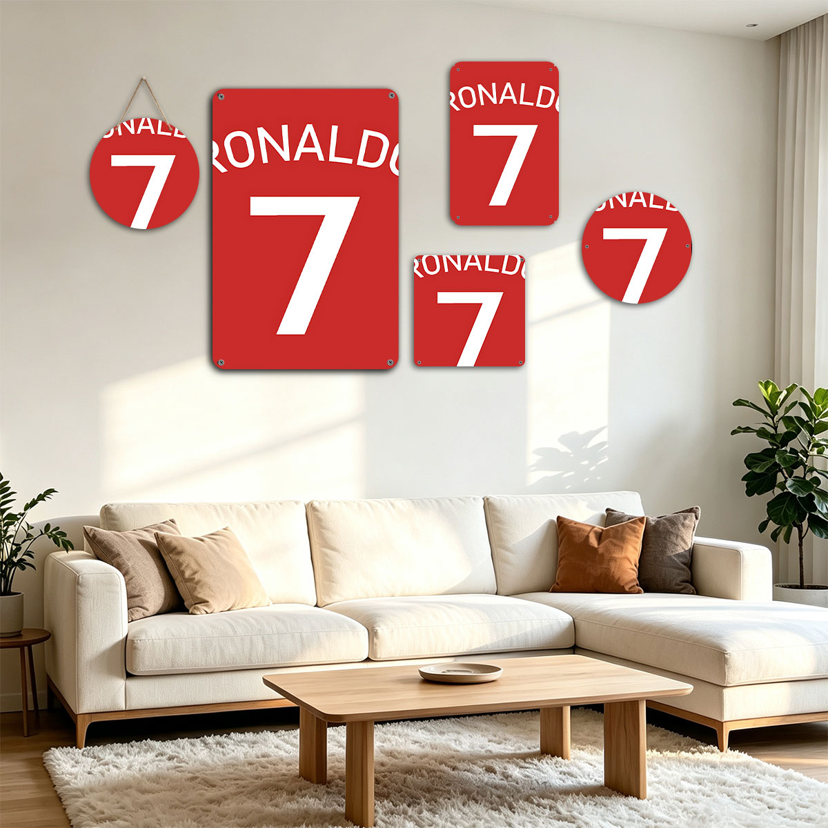 Ronaldo 7 - Football Legend Jersey Number - painting