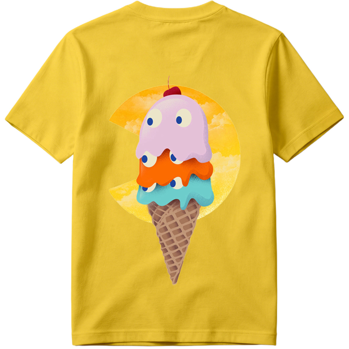 Pac-Man Ice Cream Cone - Tee